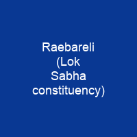 Raebareli (Lok Sabha constituency)