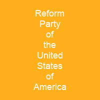 Reform Party of the United States of America