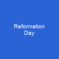 Reformation Day