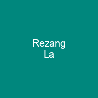 Rezang La