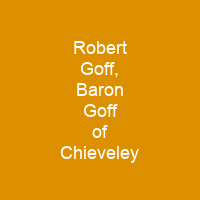 Robert Goff, Baron Goff of Chieveley