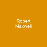 Robert Maxwell