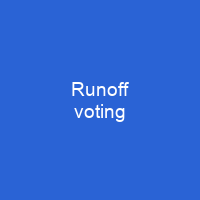 Runoff voting