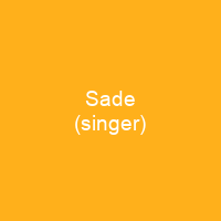 Sade (singer)
