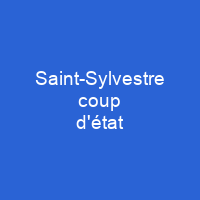 Saint-Sylvestre coup d'état