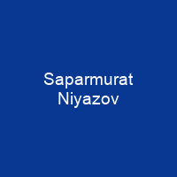 Saparmurat Niyazov