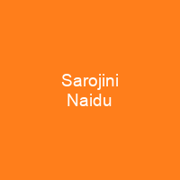 Sarojini Naidu