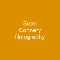 Sean Connery filmography
