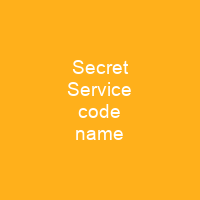Secret Service code name