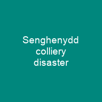 Senghenydd colliery disaster