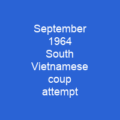 September 1964 South Vietnamese coup attempt