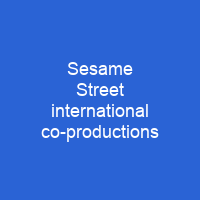 Sesame Street international co-productions