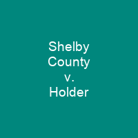 Shelby County v. Holder