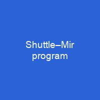 Shuttle–Mir program
