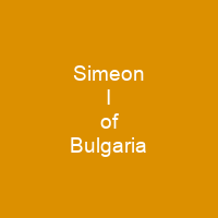 Simeon I of Bulgaria