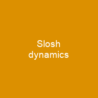Slosh dynamics