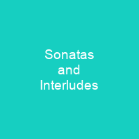 Sonatas and Interludes
