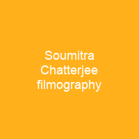Soumitra Chatterjee filmography
