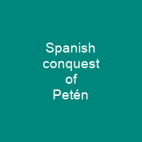 Spanish conquest of Petén