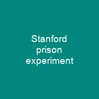Stanford prison experiment