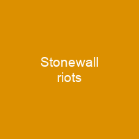 Stonewall riots