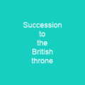 Succession to the British throne