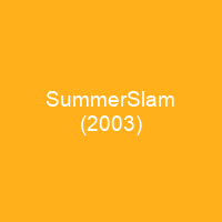 SummerSlam (2003)