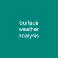 Surface weather analysis