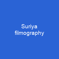 Suriya filmography