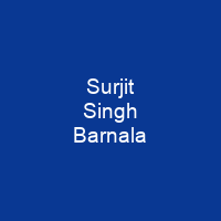 Surjit Singh Barnala