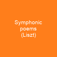 Symphonic poems (Liszt)
