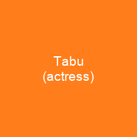 Tabu (actress)