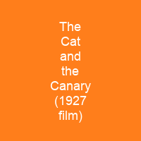 The Cat and the Canary (1927 film)