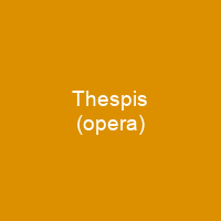 Thespis (opera)