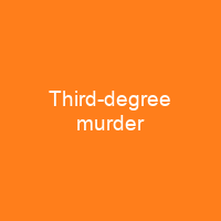 Third-degree murder