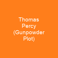 Thomas Percy (Gunpowder Plot)