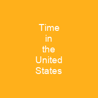 Time in the United States