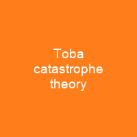 Toba catastrophe theory