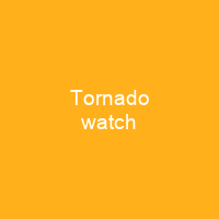 Tornado watch
