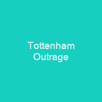 Tottenham Outrage