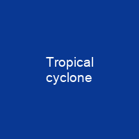 Tropical cyclone