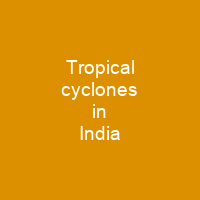 Tropical cyclones in India