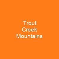 Trout Creek Mountains