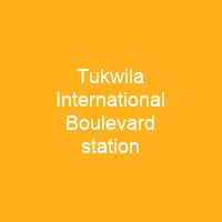Tukwila International Boulevard station
