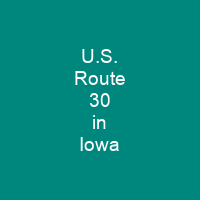 U.S. Route 30 in Iowa