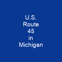 U.S. Route 45 in Michigan