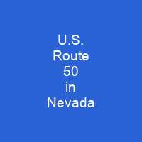 U.S. Route 50 in Nevada