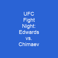 UFC Fight Night: Edwards vs. Chimaev