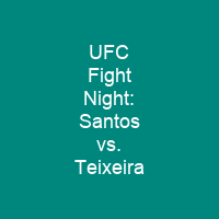 UFC Fight Night: Santos vs. Teixeira