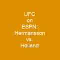 UFC on ESPN: Hermansson vs. Holland